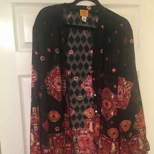 Women’s Plus size sheer blouse